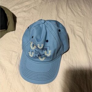 ❣️❄️True Religion Blue Cap with Cream Logo